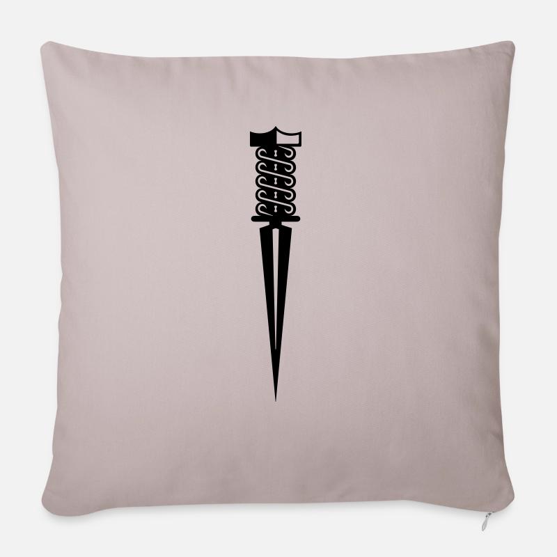 Dagger / dagger (1c) - Sofapude med fyld 45 x 45 cm - Lys beige