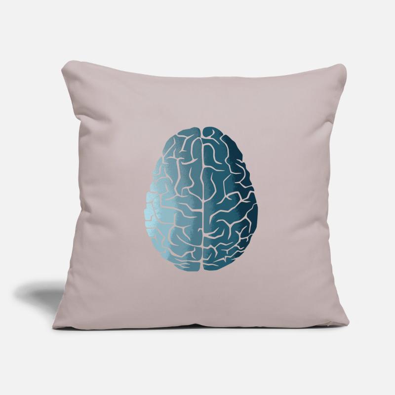 Évolution du cerveau Coussin et housse de 45 x 45 cm