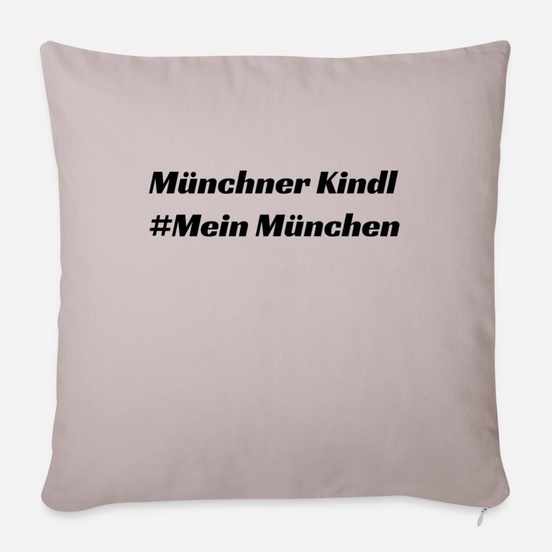 Munich - Sofakissen mit Füllung 45 x 45 cm - helles Taupe