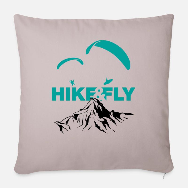 Hike & Fly - Coussin et housse de 45 x 45 cm - taupe clair