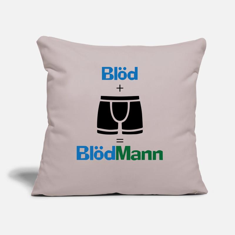 Blödmann Mann Idiot Geschenk provokant Spruch Idee Sofakissen mit Füllung 45 x 45 cm