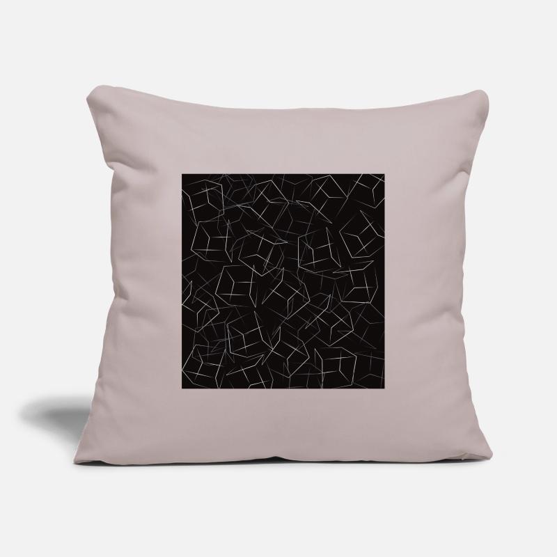 Math 3D Dice Pattern Jeu, Dés Amusez-vous Coussin et housse de 45 x 45 cm