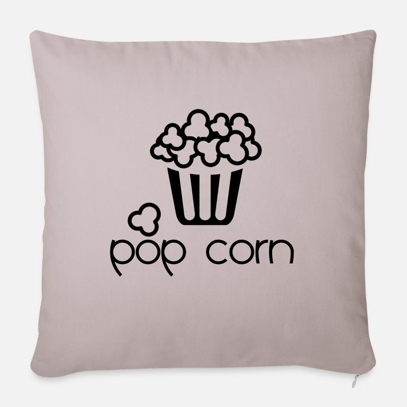 pop corn - Coussin et housse de 45 x 45 cm - taupe clair