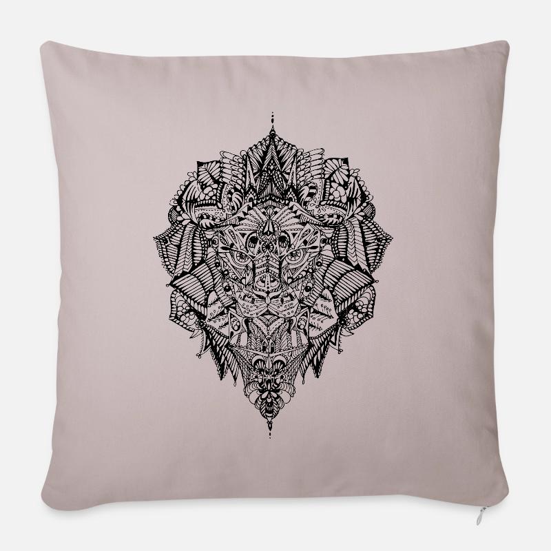 Loewe doodle - Sofakissen mit Füllung 45 x 45 cm - helles Taupe