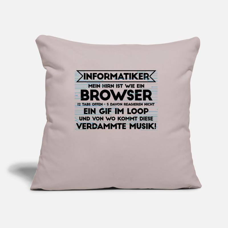 Informatiker Informatik Programmierer Nerd Geek Sofakissen mit Füllung 45 x 45 cm