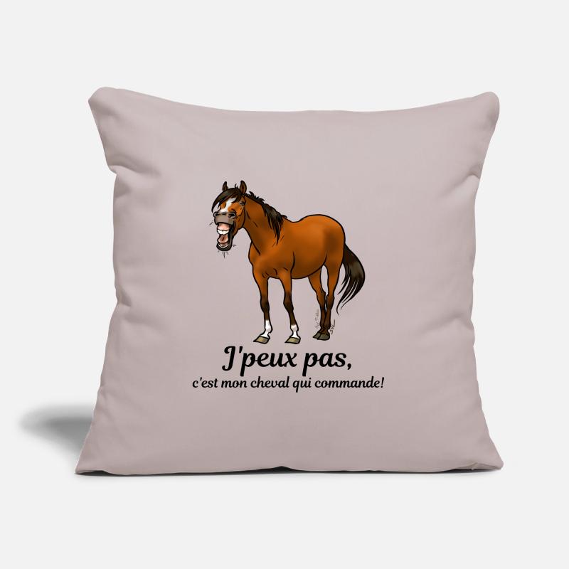 Mon cheval commande Coussin et housse de 45 x 45 cm