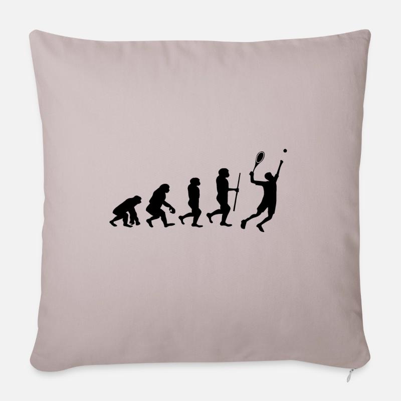 Tennis Evolution Badminton - Coussin et housse de 45 x 45 cm - taupe clair
