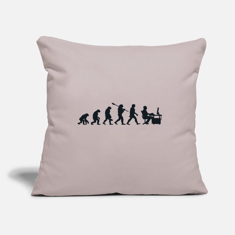 Évolution Darwin pour les Geeks 💻 Coussin et housse de 45 x 45 cm