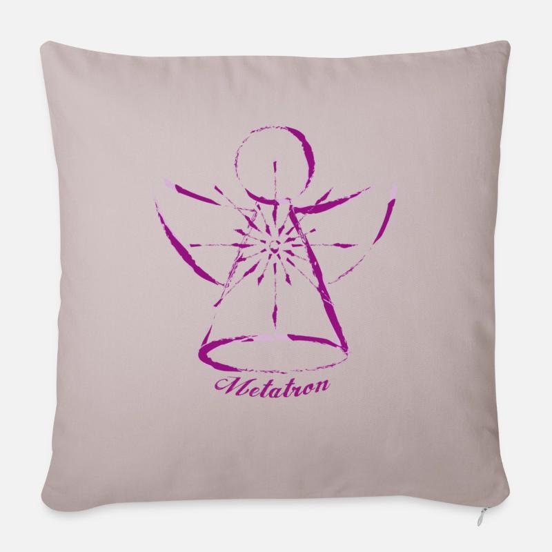 L’archer Metatron - Coussin et housse de 45 x 45 cm - taupe clair