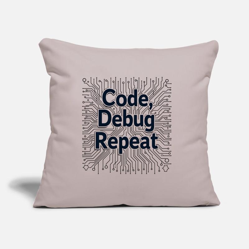 Code Debug Repeat - Software Engineer Sofa pillow with filling 45cm x 45cm