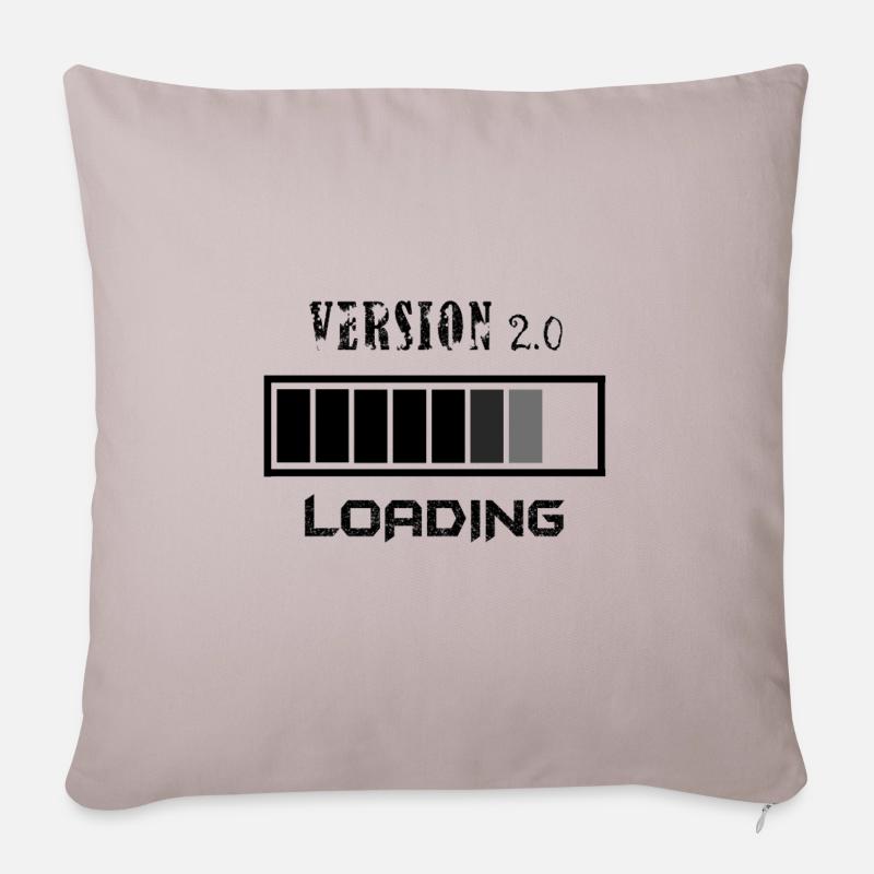 Version 2.0 - Sofa pillow with filling 45cm x 45cm - light taupe