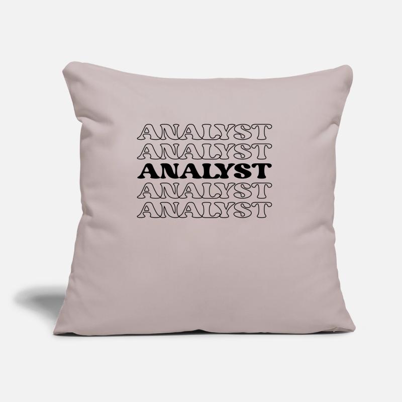 Analyste, Comptable, Data Scientist, Feuille de calcul Coussin et housse de 45 x 45 cm