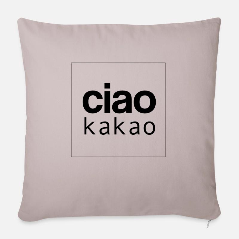 Ciao Cocoa 2 - Coussin et housse de 45 x 45 cm - taupe clair