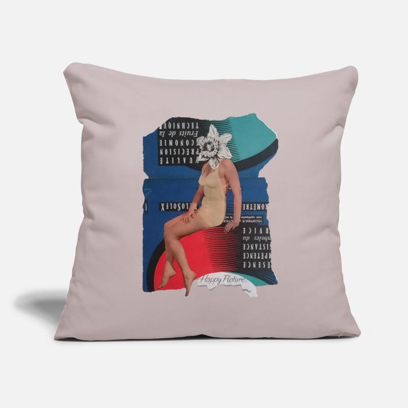 diffusion d’image heureuse Coussin et housse de 45 x 45 cm