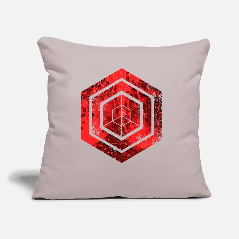 Hexagon-Programmierung Programmierer Codierung geometrisch Sofakissen mit Füllung 45 x 45 cm