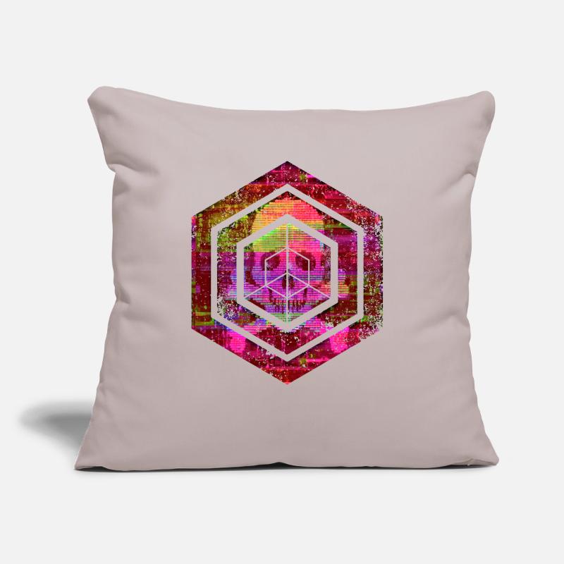 Hexagon-Programmierung Programmierer Codierung geometrisch Sofakissen mit Füllung 45 x 45 cm