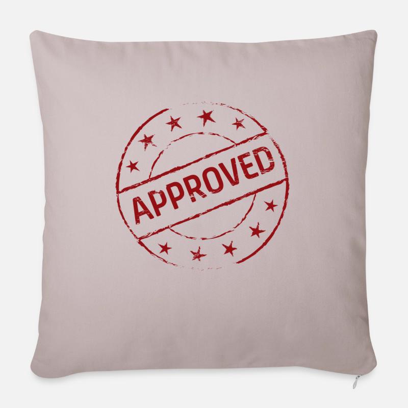 Approved Symbol Geschenk Geschenkidee - Sofakissen mit Füllung 45 x 45 cm - helles Taupe