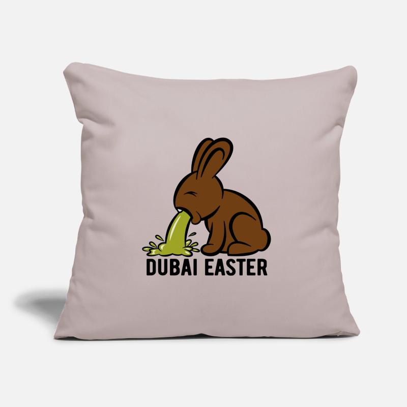 Easter Bunny Puking - Dubai Easter - Easter Sofa pillow with filling 45cm x 45cm