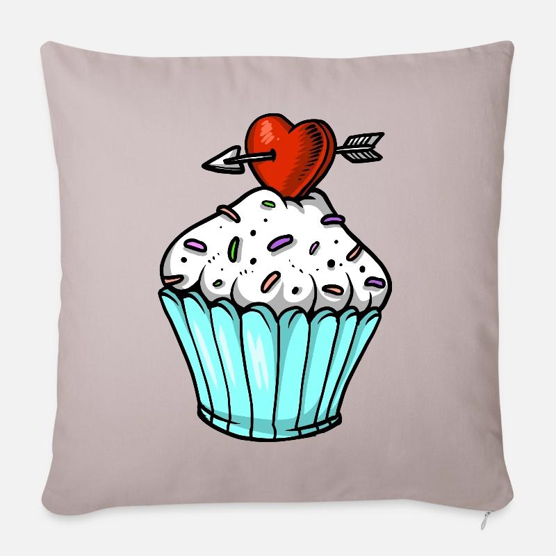 cupcake - Sofakissen mit Füllung 45 x 45 cm - helles Taupe