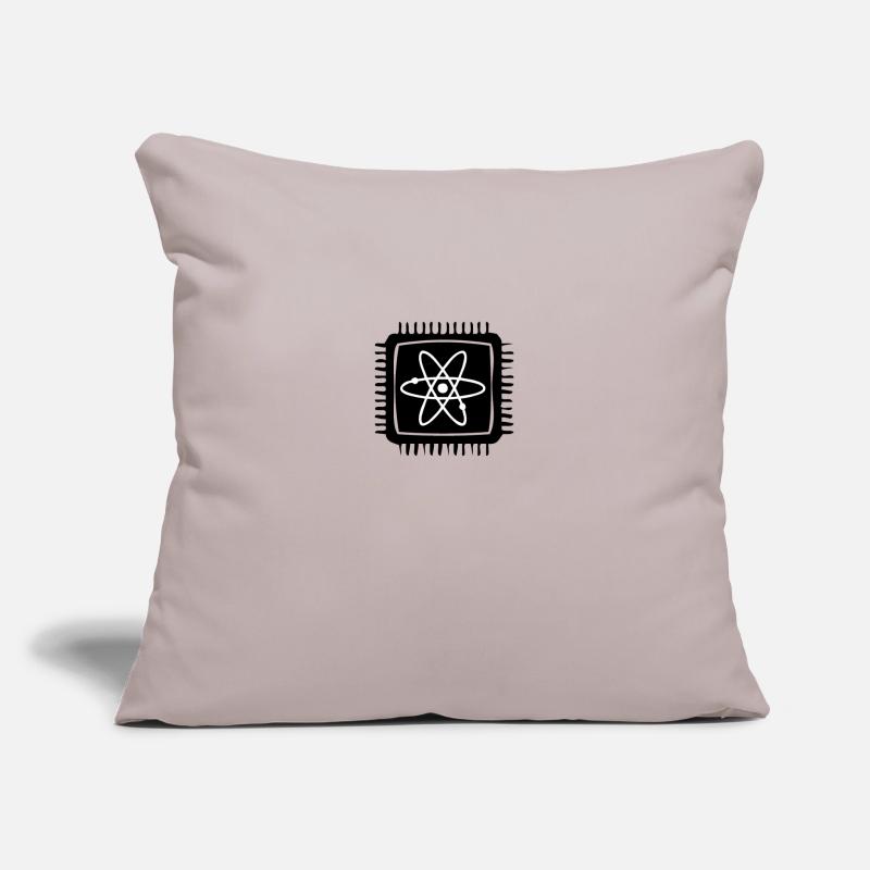 Quantencomputer Quanten Computer Physik Atom Chip Sofakissen mit Füllung 45 x 45 cm