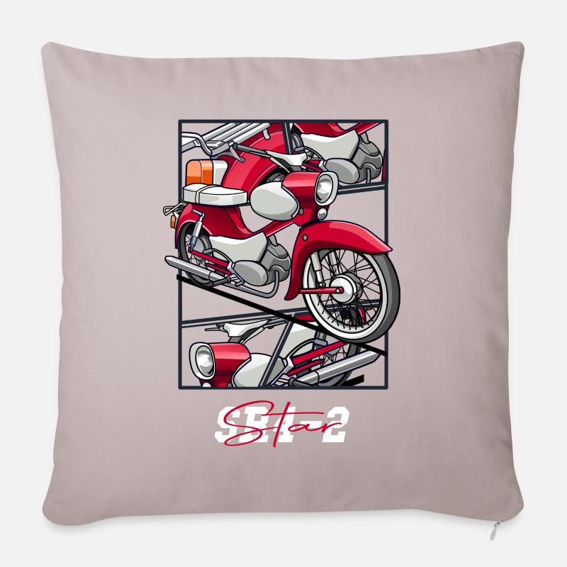 Simson Star SR 4-2 - Sofakissen mit Füllung 45 x 45 cm - helles Taupe
