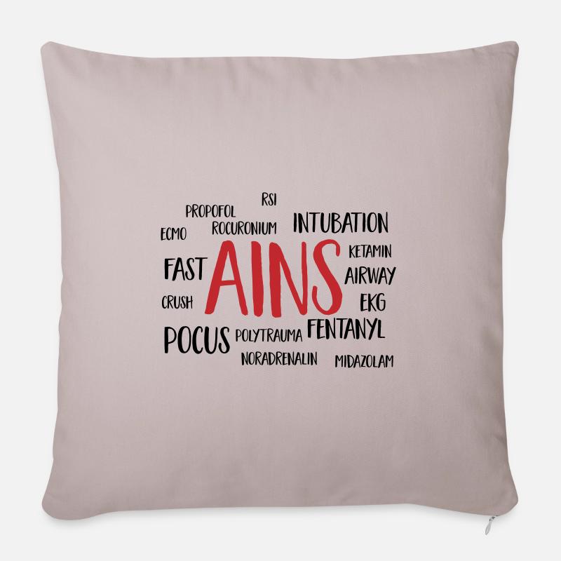 ains cloud - Sofakissen mit Füllung 45 x 45 cm - helles Taupe