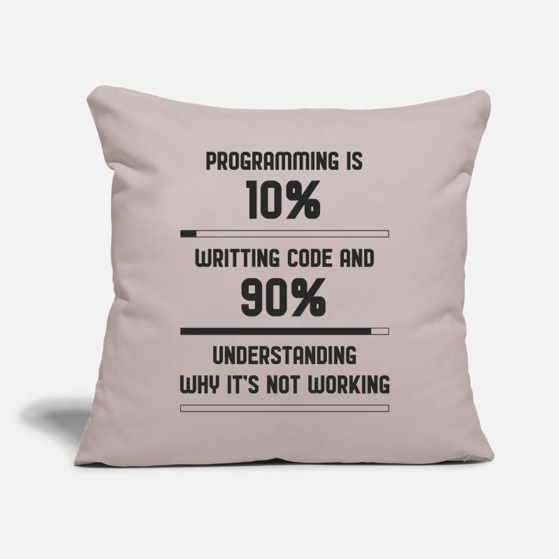 Programming code Funny Sofa pillow with filling 45cm x 45cm