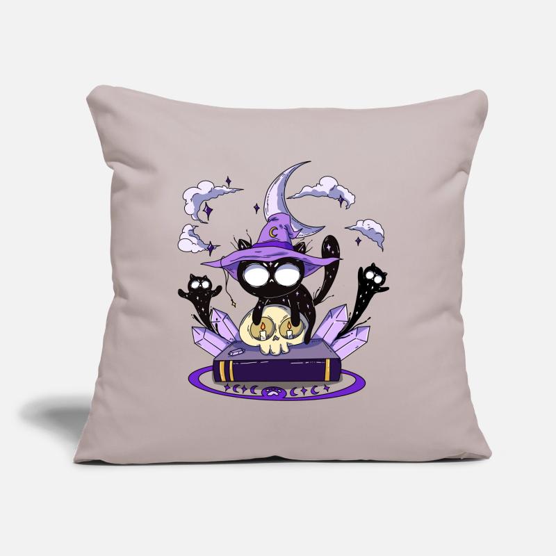 Magic Cat Ghosts Summoning Cats Magic Book Sofa pillow with filling 45cm x 45cm
