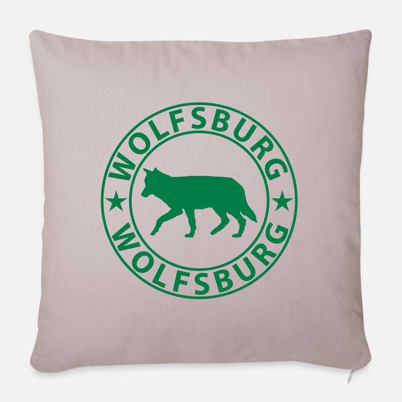 Wolfsburg - Sofakissen mit Füllung 45 x 45 cm - helles Taupe