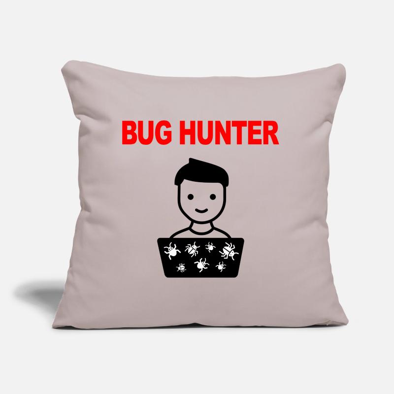 Bug Hunter, Software Testing, Programmer, IT, Bugs Sofa pillow with filling 45cm x 45cm