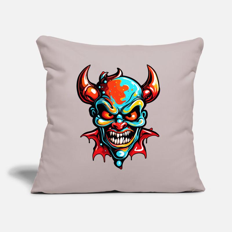 Devil / Hell / Horror / Devilish / Evil Sofa pillow with filling 45cm x 45cm