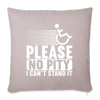 Wheelchair users Wheelchair - Sofa pillow with filling 45cm x 45cm - light taupe - Front