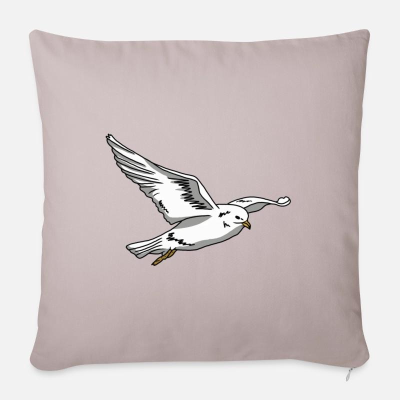 Seagull - Sofakissen mit Füllung 45 x 45 cm - helles Taupe