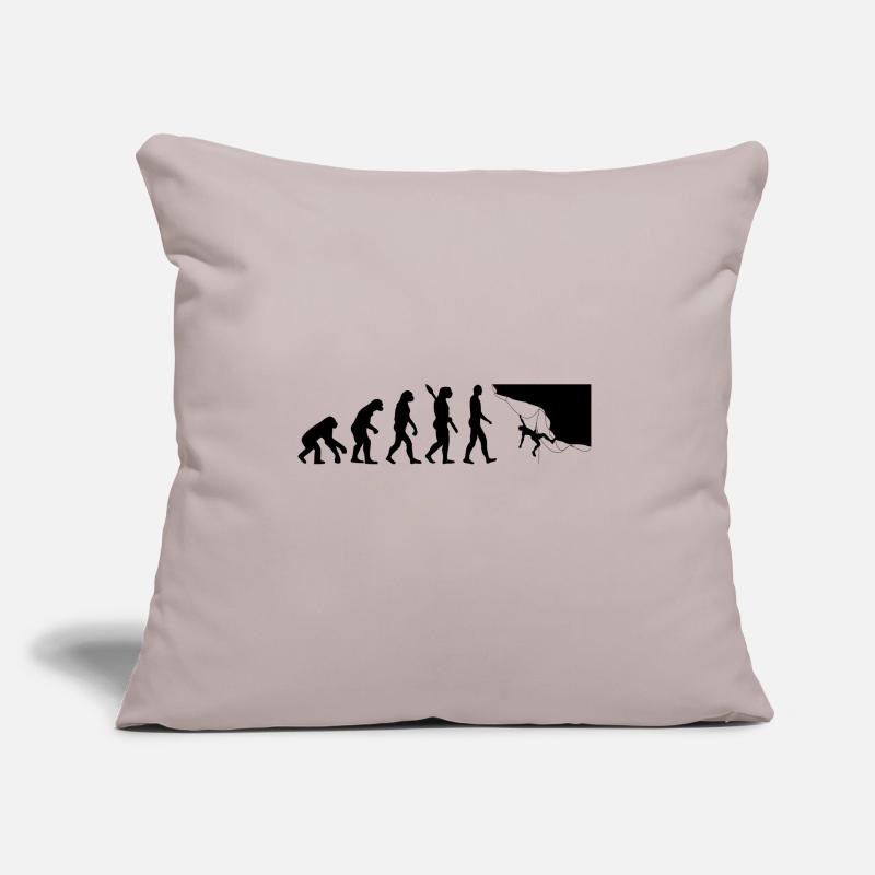Evolution Graphic Climbing Climber Bouldering Boul Sofakissen mit Füllung 45 x 45 cm