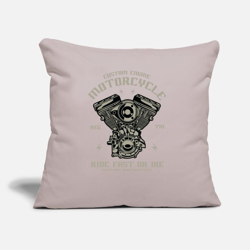Motorcycle engine conversion Chopper Custom Engine Sofa pillow with filling 45cm x 45cm