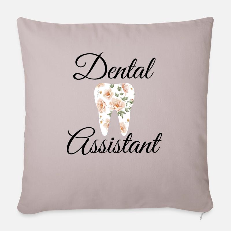 Assistant dentaire - Coussin et housse de 45 x 45 cm - taupe clair