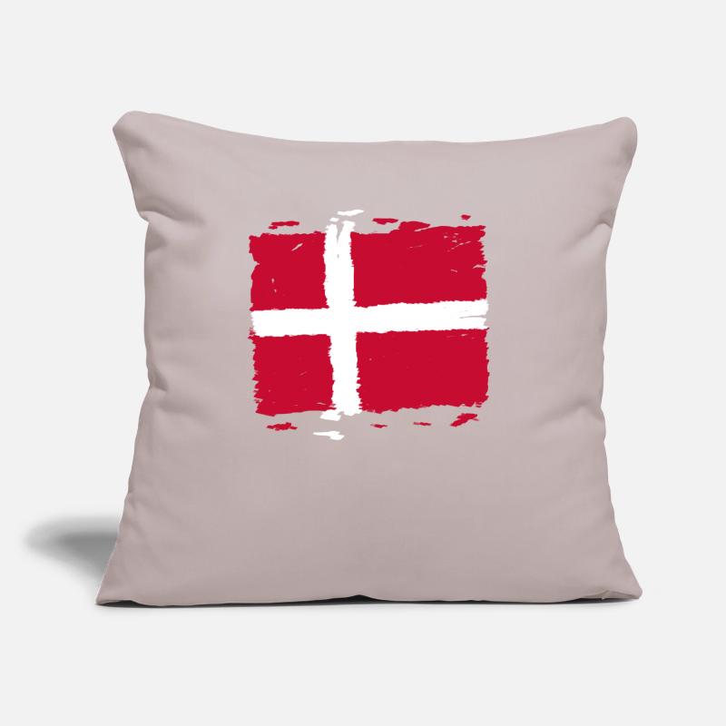 Drapeau du Danemark - Drapeau du marché du Danemark Coussin et housse de 45 x 45 cm