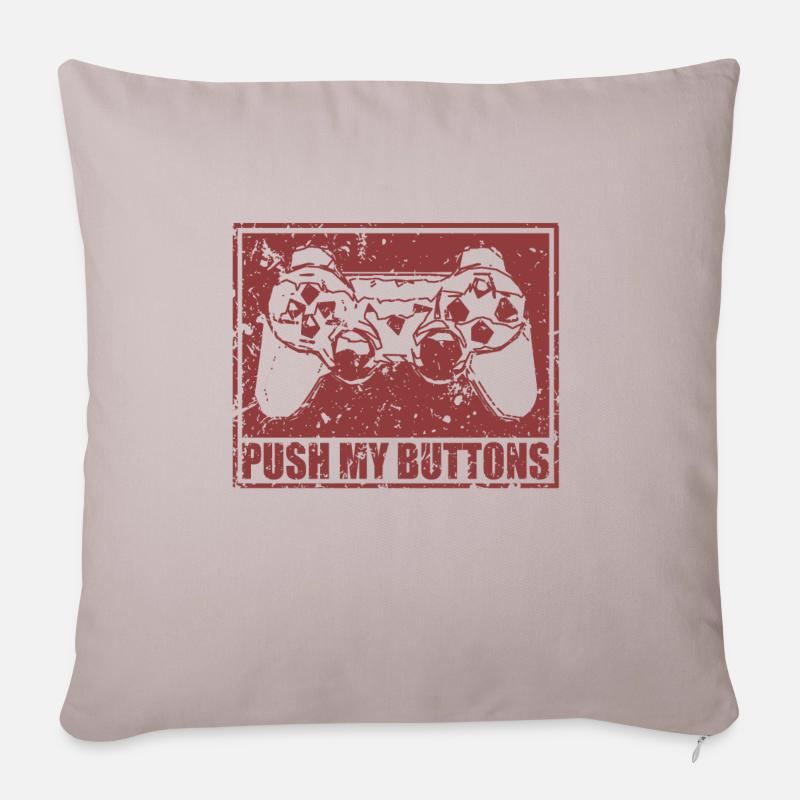 Push my Buttons - Sofakissen mit Füllung 45 x 45 cm - helles Taupe
