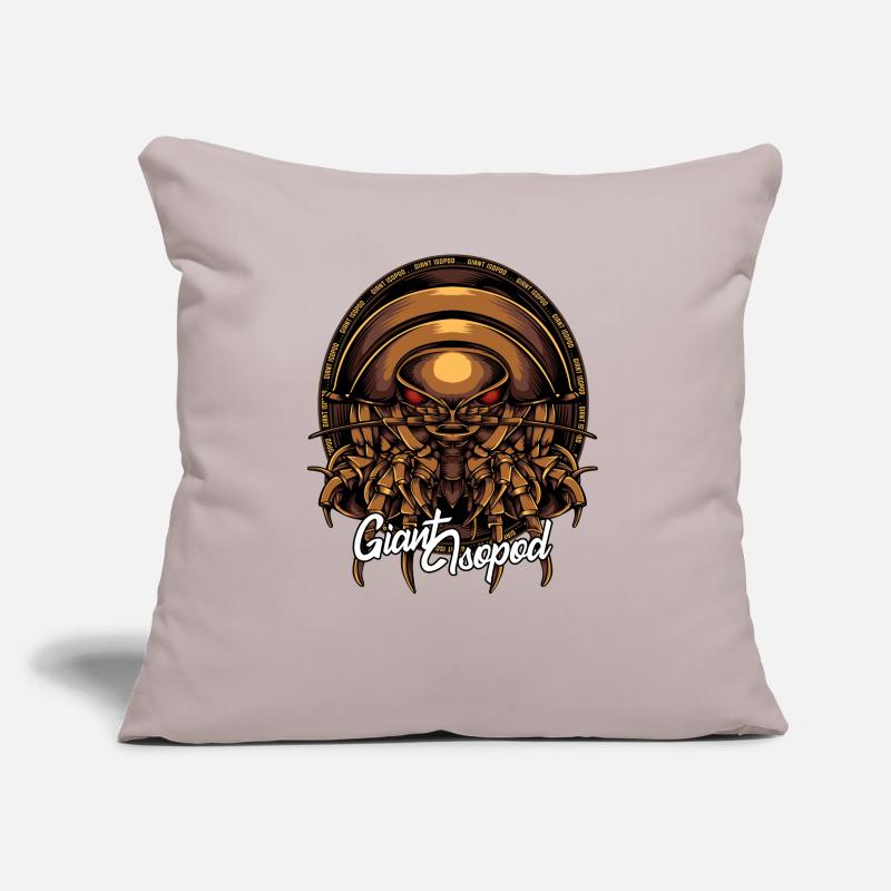 Cadeau de créatures marines de l'isopode géant Coussin et housse de 45 x 45 cm
