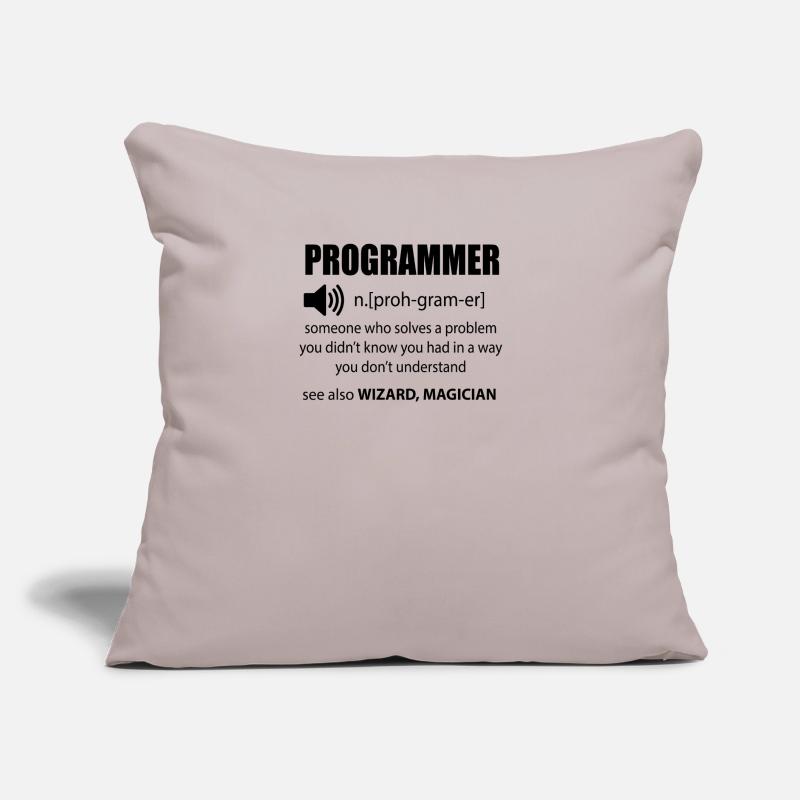 Code Programmierer Wörterbuch Entwickler Geschenk Sofakissen mit Füllung 45 x 45 cm