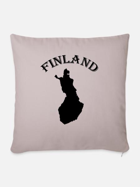 finland - Sofakissen mit Füllung 45 x 45 cm - helles Taupe