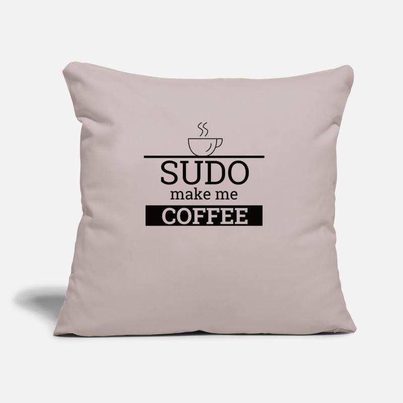 "Sudo make me Coffee" | Linux, Computer Science, Admin Sofa pillow with filling 45cm x 45cm
