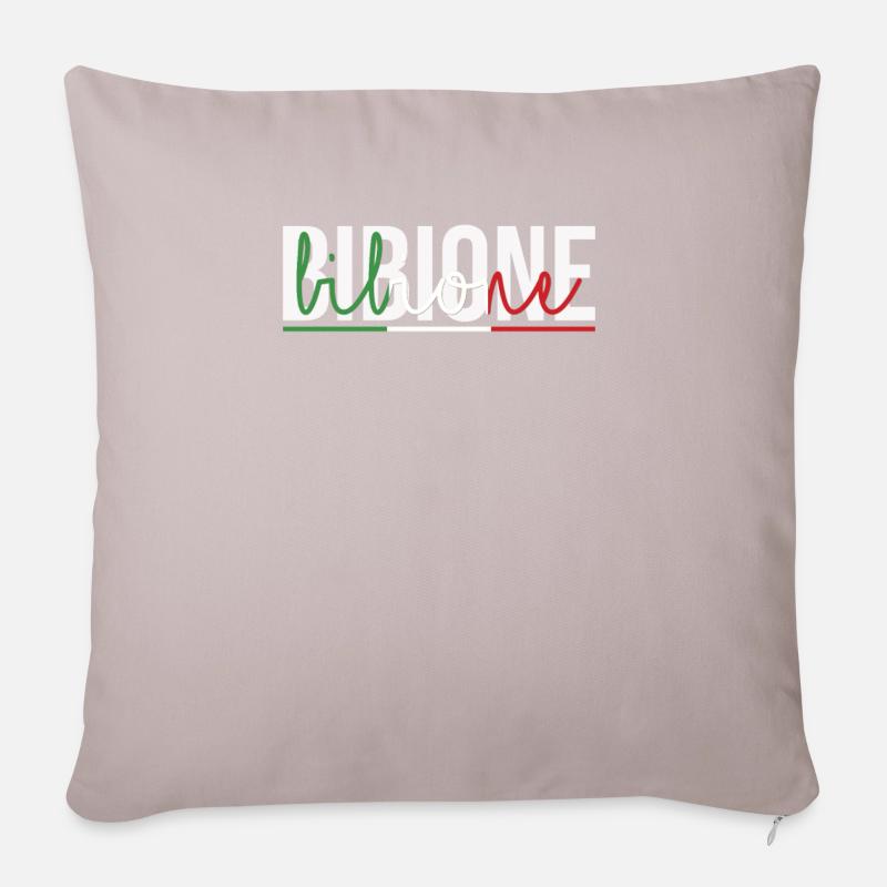Bibione - Coussin et housse de 45 x 45 cm - taupe clair