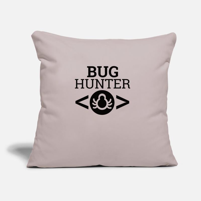 « Bug Hunter » | Informatique, programmeurs Coussin et housse de 45 x 45 cm