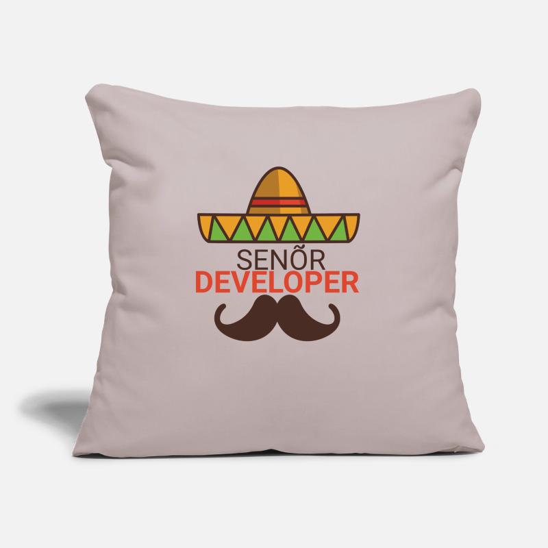 « Senor Developer, Senior Developer » | Programmeurs Coussin et housse de 45 x 45 cm