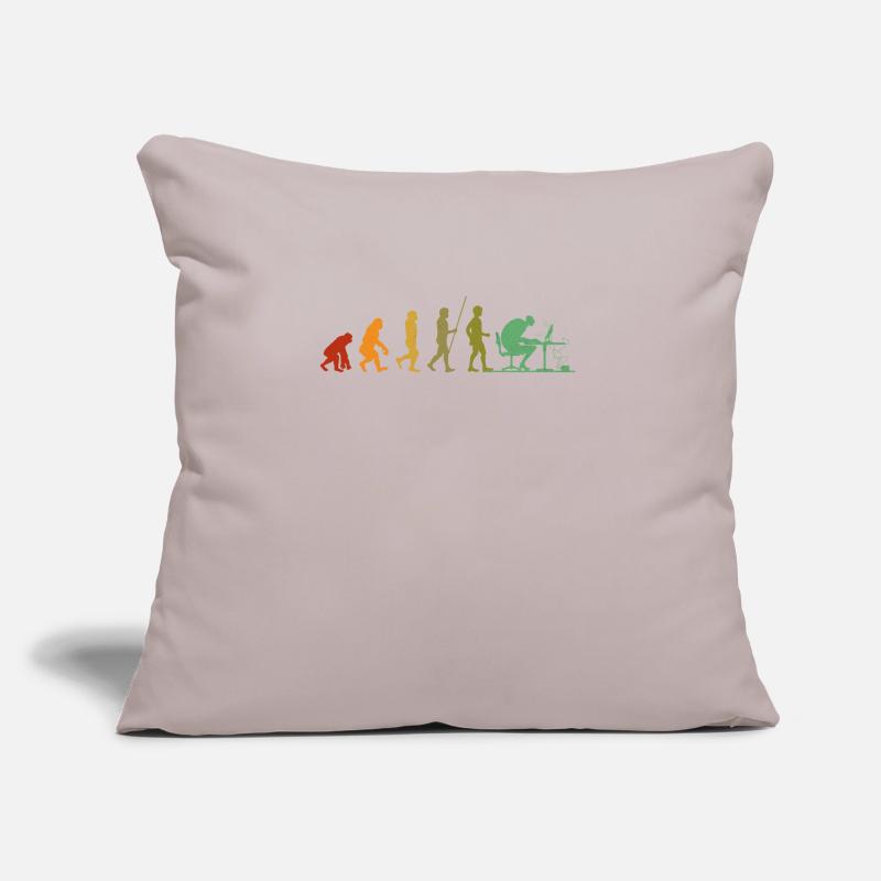 Programmeur geek évolution informatique Coussin et housse de 45 x 45 cm