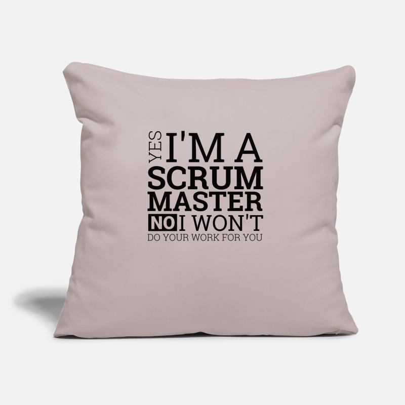 « Scrum Master » | Programmeurs Coussin et housse de 45 x 45 cm
