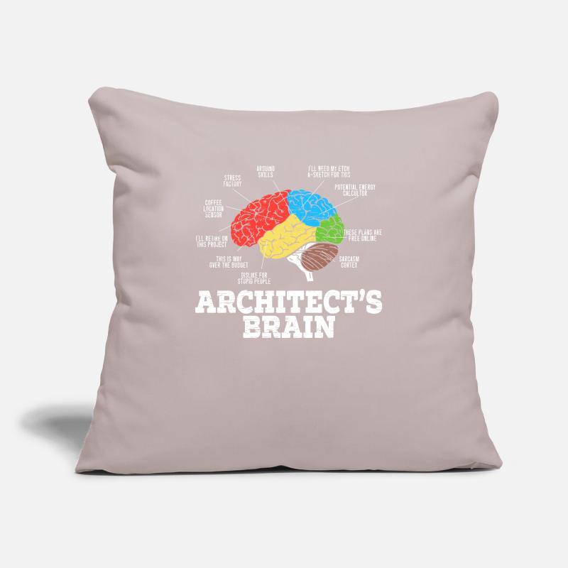 Architecte d’architecte Architecte Architecture Architecte Coussin et housse de 45 x 45 cm