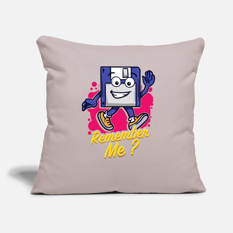 Programmeur Retro-diskette Disquette Coussin et housse de 45 x 45 cm