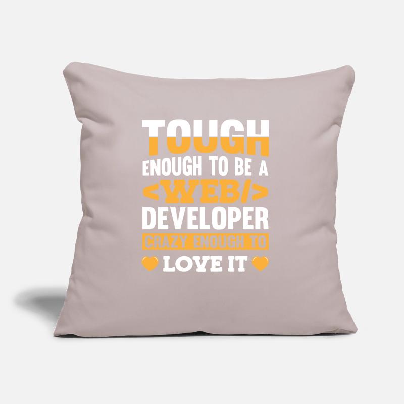 Web Developer Webdeveloper Web Developer Sofa pillow with filling 45cm x 45cm